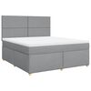 vidaXL Boxspring posteľ s matracom bledosiv&aacute; 180x200 cm l&aacute;tka