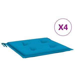 vidaXL Podložky na z&aacute;hradn&eacute; stoličky 4 ks 50x50x4 cm, oxfordsk&aacute; l&aacute;tka
