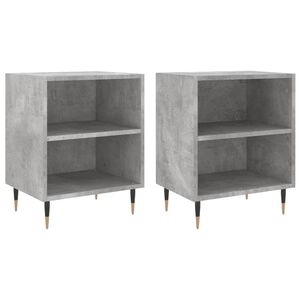 vidaXL Nočn&eacute; skrinky 2 ks bet&oacute;novo siv&eacute; 40x30x50 cm kompozitn&eacute; drevo