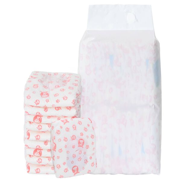 vidaXL Jednorazov&aacute; d&aacute;mska plienka pre psa 30 pcs Biely M