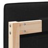 vidaXL Čal&uacute;nen&eacute; čelo postele s čelnou doskou Hned&aacute; a čierna 200 cm