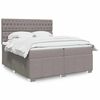 vidaXL Boxspring posteľ s matracom sivohned&yacute; 200x200 cm l&aacute;tka
