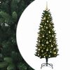vidaXL Umel&yacute; vianočn&yacute; stromček s guľami 120 cm 150 LED Tepl&aacute; biela