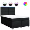 vidaXL Boxspring posteľ s matracom čierny 140x190 cm l&aacute;tka