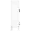 vidaXL Vysoká skrinka biela 69,5x31x115 cm kompozitné drevo