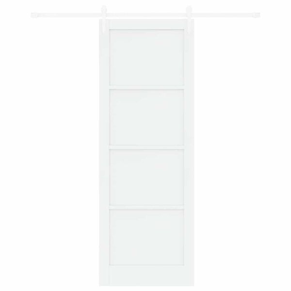 vidaXL Posuvn&eacute; dvere ORKDAL Biela 83 x 232 cm Mas&iacute;vne borovicov&eacute; drevo