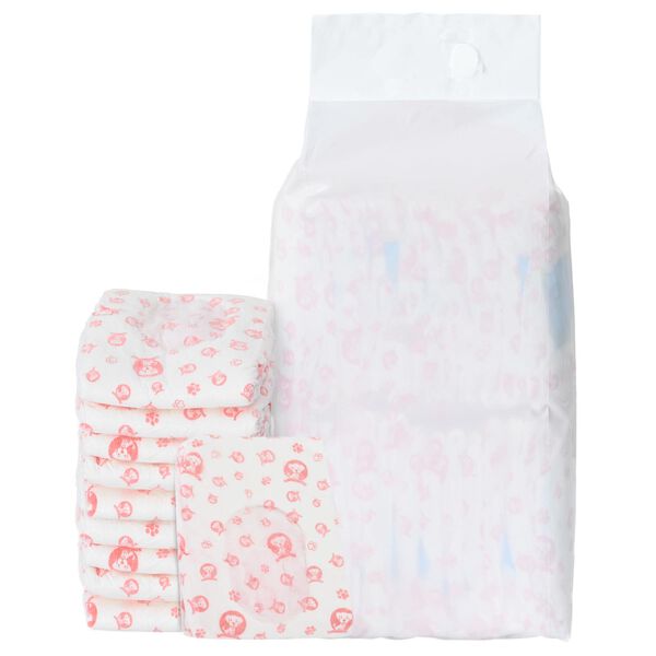 vidaXL Jednorazov&aacute; d&aacute;mska plienka pre psa 30 pcs Biela L