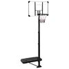 vidaXL Basketbalov&yacute; stojan priehľadn&yacute; 256-361 cm polykarbon&aacute;t