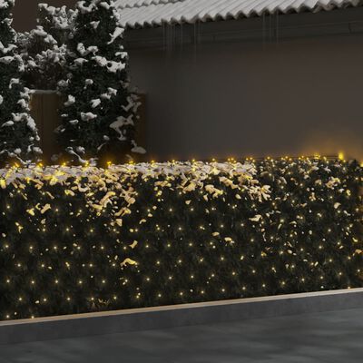 vidaXL Vianočná svetelná sieť biela 4x4 m 544 LED interiér exteriér