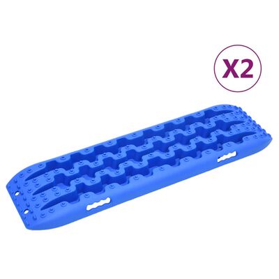 vidaXL Trakčné dosky 2 ks modré 106x30,5x7 cm nylon