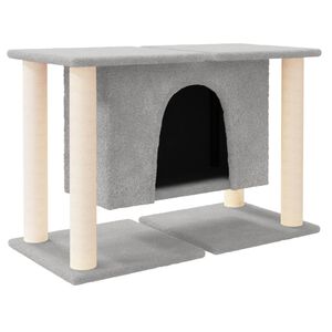 vidaXL &Scaron;krabadlo pre mačky so sisalov&yacute;mi stĺpikmi bledosiv&eacute; 50 cm
