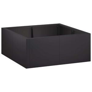 vidaXL Oporn&yacute; m&uacute;r 4 ks 100 x 100 x 30 cm Oceľ Čierna
