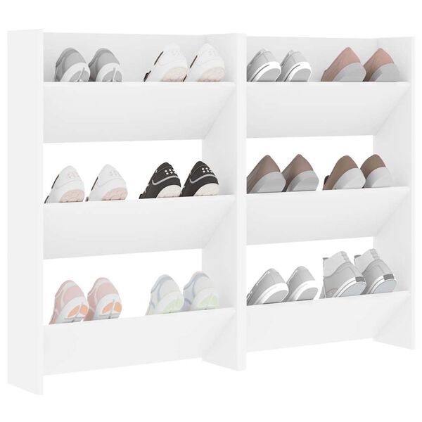 vidaXL N&aacute;stenn&eacute; skrinky na top&aacute;nky 2 ks, biele 60x18x90 cm