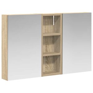 vidaXL Set kabinetov do k&uacute;peľne s poličkou 3 pcs 80 x 10,5 x 50 cm