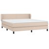 vidaXL Boxspring posteľ s matracom kapuč&iacute;nov&aacute; 180x200 cm umel&aacute; koža