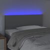 vidaXL Čelo postele s LED bledosiv&eacute; 100x5x78/88 cm l&aacute;tka