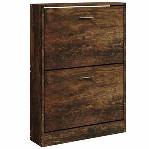 vidaXL Botn&iacute;k dymov&yacute; dub 59x17x81 cm spracovan&eacute; drevo