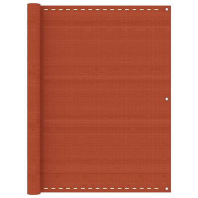 vidaXL Balkónová markíza oranžová 120x500 cm HDPE