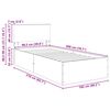 vidaXL R&aacute;m postele Hned&yacute; dub 120 x 200 cm Kompozitn&eacute; drevo