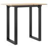 vidaXL Jed&aacute;lensk&yacute; stol&iacute;k v tvare O 80x50x75 cm borovica a oceľ