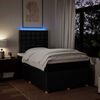 vidaXL Boxspring posteľ s matracom čierna 120x190 cm l&aacute;tka