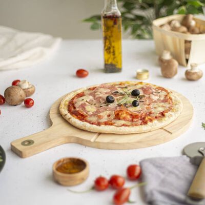 Livoo Súprava na krájanie pizze 30 cm drevo