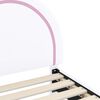 vidaXL Detský rám na posteľ s čelom Biela 80 x 200 cm PU