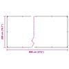 vidaXL Priehľadn&aacute; plachta s okami 2x8 m PVC