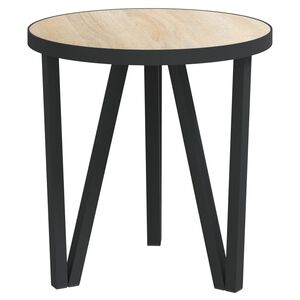 vidaXL Čajov&yacute; stol&iacute;k dub sonoma &Oslash;35 cm MDF