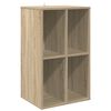 vidaXL Skrinka na gramof&oacute;nov&eacute; platne Dub sonoma 44,5 x 36,5 x 74,5 cm