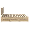 vidaXL R&aacute;m postele Sonoma dub 200 x 200 cm Inžinierske drevo