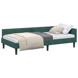 vidaXL Rohov&yacute; r&aacute;m postele Tmavozelen&aacute; 80 x 200 cm Zamat