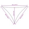 vidaXL Tieniaca plachta oxfordská látka trojuholníková 5x7x7 m tehlová