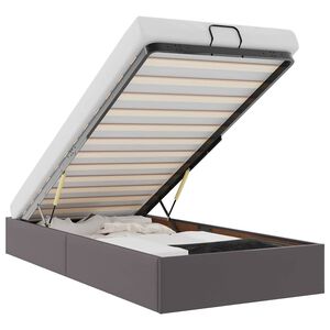 vidaXL Osmansk&yacute; r&aacute;m postele bez matraca siv&aacute; 80x200 cm umel&aacute; koža