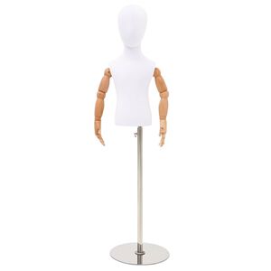 vidaXL Nastaviteľn&yacute; manek&yacute;n 120-157 cm s podstavcom Unisex PP Biela