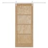 vidaXL Posuvn&eacute; dvere ORKDAL Hned&aacute; 83 x 202 cm Mas&iacute;vne borovicov&eacute; drevo