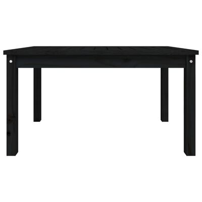 vidaXL Záhradný stolík čierny 82,5x50,5x45 cm borovicový masív