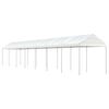 vidaXL Alt&aacute;nok so strechou, biely 15,61x2,28x2,69 m, polyetyl&eacute;n