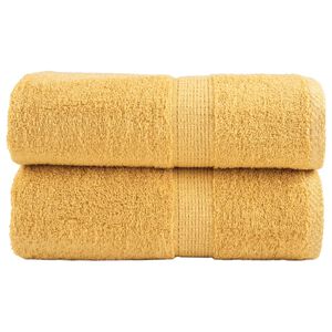 vidaXL Pr&eacute;miov&eacute; um&yacute;vacie utierky SOLUND 2 ks zlat&eacute; 30x30 cm 600 g/m&sup2;