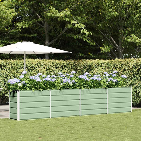 vidaXL Hrant&iacute;k Pastelovo zelen&aacute; 480 x 50 x 45 cm Pozinkovan&aacute; oceľ