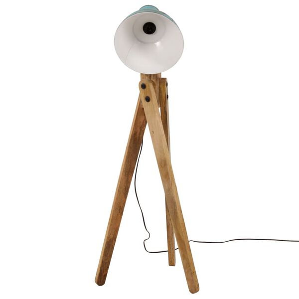 vidaXL Podlahová lampa 25 W šmuhovaná modrá 45x45x120 cm E27