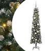 vidaXL Umel&yacute; vianočn&yacute; stromček Zelen&aacute; 180 cm PVC, plast a oceľ