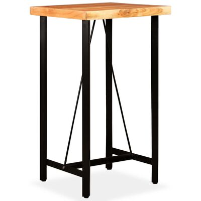 vidaXL Barový stolík, akáciový masív 60x60x107 cm