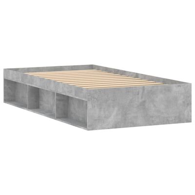 vidaXL Posteľný rám betónovo sivý 90x190 cm