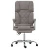 vidaXL Mas&aacute;žne skl&aacute;pacie kancel&aacute;rske kreslo sivohned&eacute; l&aacute;tka