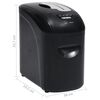 vidaXL Skartovač na papier 10 listov mikro rezanie čierny