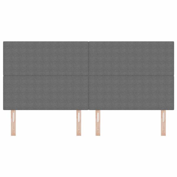 vidaXL Zadn&eacute; čelo s čelnou doskou Svetlosiv&aacute; 200 cm Umel&aacute; koža