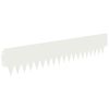 vidaXL Obrubn&iacute;k tr&aacute;vnika 20 pcs 103 x 20 cm kov Biela