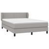 vidaXL Boxspring posteľ s matracom bledosiv&aacute; 140x200 cm l&aacute;tka