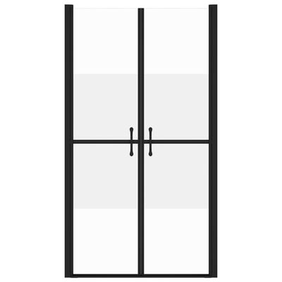 vidaXL Sprchové dvere polo-mliečne ESG (93-96)x190 cm